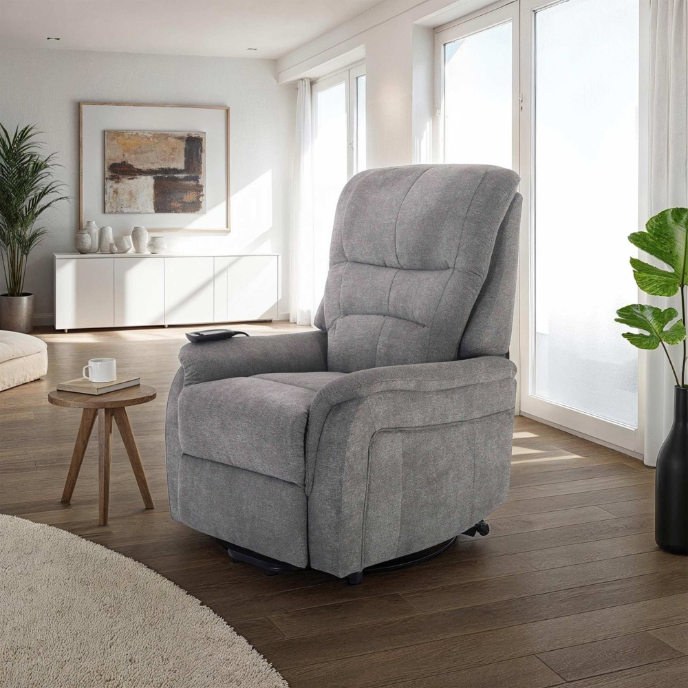 Raburg TV-Sessel Fernsehsessel mit Aufstehhilfe, Relaxsessel mit Liegefunktion, Janik, elektrisch mit Fernbedienung, 1 Motoren, bis 120 kg Bild 1