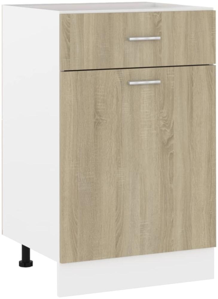 Schubunterschrank Sonoma-Eiche 50 x 46 x 81,5 cm Holzwerkstoff Bild 1