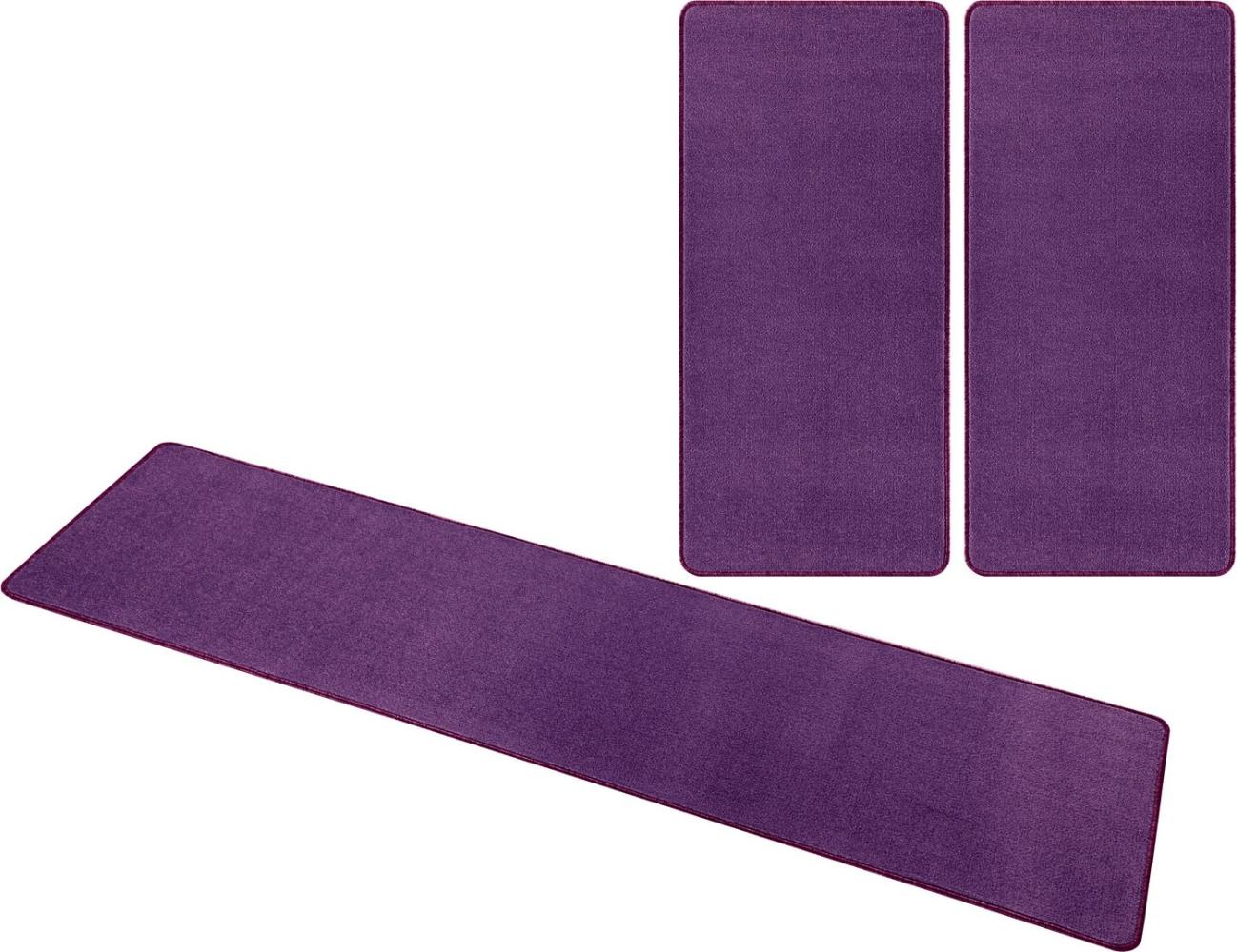 Bettumrandung Nasty Floor | Bettvorleger 3er Set - violett - 70x140/70x140/70x240 cm Bild 1