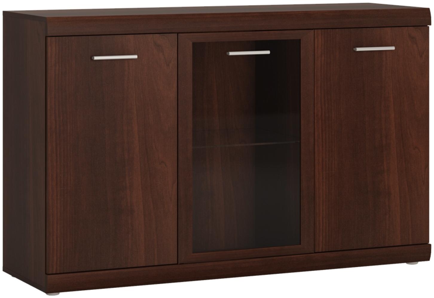 Sideboard Vitrine 140 cm Nussbaum IMPERIA-129 Bild 1