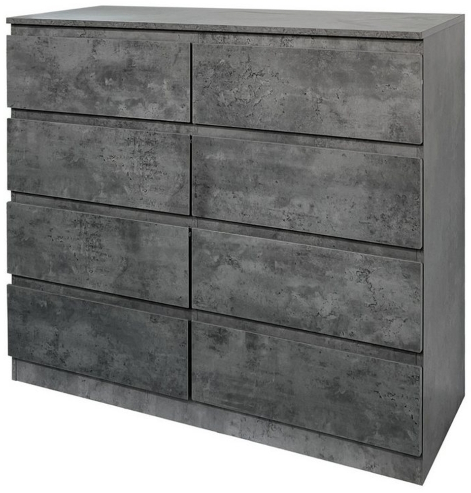 HTI-Living Kommode Kommode 8 grifflose Schubladen Thekla Beton (Stück, 1 St, 1 Kommode), Sideboard Bild 1