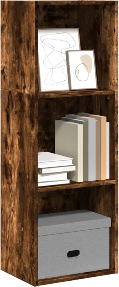 vidaXL Bücherregal Räuchereiche 40x30x114 cm Holzwerkstoff 857871 Bild 1