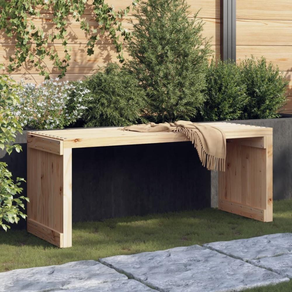 vidaXL Gartenbank Ausziehbar 212,5x40,5x45 cm Massivholz Kiefer 832525 Bild 1