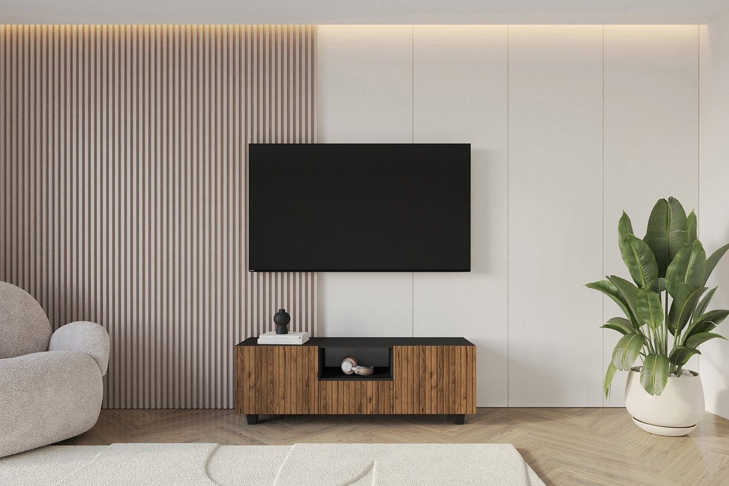 ALTDECOR Lowboard KITO (1 St, TV-Schrank, TV Möbel, TV Cabinet, Fernsehtisch bodenstehend 140cm), Fernseher schrank, TV Kommode, TV Tisch, TV Sideboard, TV Boar Bild 1