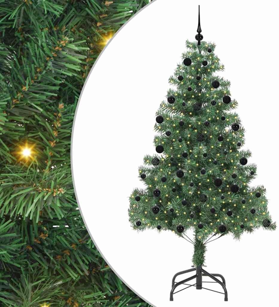 vidaXL Weihnachtsbaum mit 300 LEDs mit Ständer Grün 210 cm PVC 3396390 Bild 1
