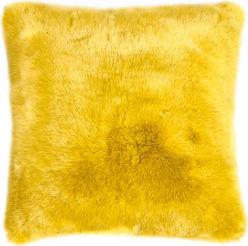 PAD Kissenhülle Sheridan Kunstpelz Mustard Gelb (45x45cm) 10410-E55-4545 Bild 1