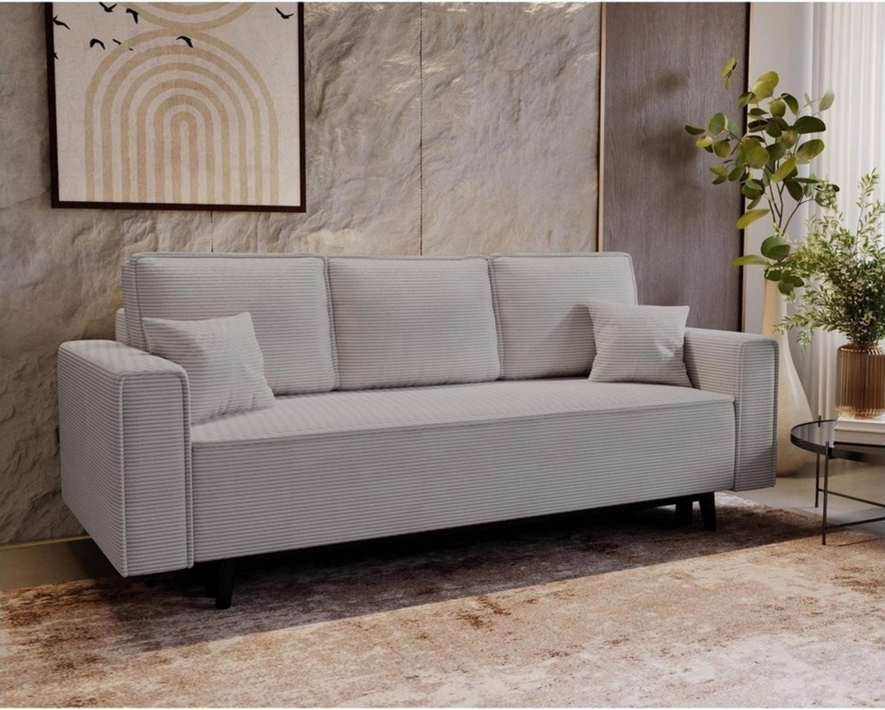 Beautysofa Schlafsofa Monte, Die Lieferung gilt für die Einbringung in die Wohnung, stilvoll Polstersofa Bild 1