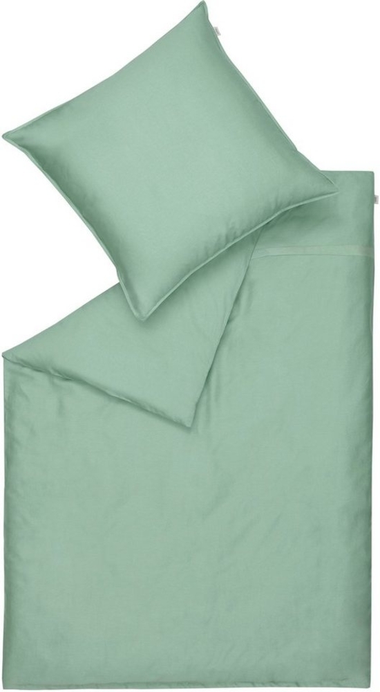 SCHÖNER WOHNEN-Kollektion Bettwäsche PURE 2.0 Ganzjahresbettwäsche, Baumwolle, 1 teilig, 155x220 + 80x80 in Lindgrün Bild 1