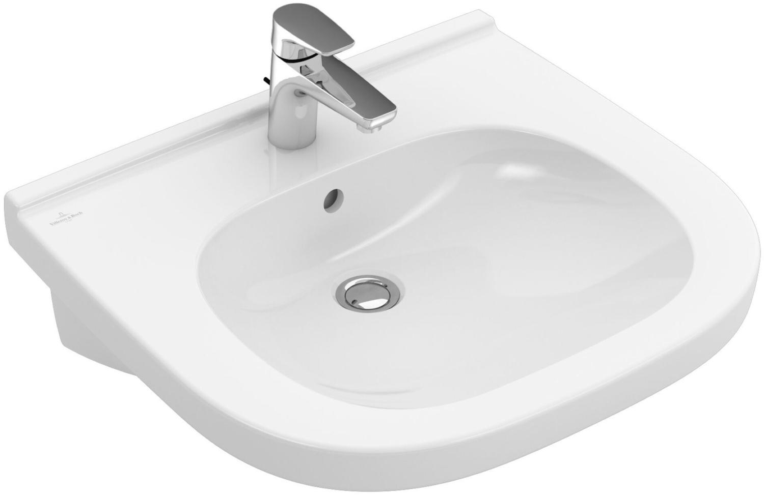 VILLEROY & BOCH O.NOVO Waschbecken Keramik 60 cm breit, Weiß, mit Überlauf Bild 1