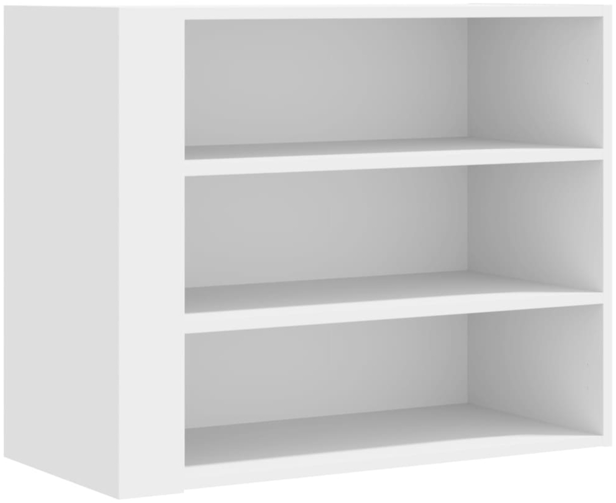 vidaXL Wandregal Weiß 75x35x60 cm Holzwerkstoff 848416 Bild 1
