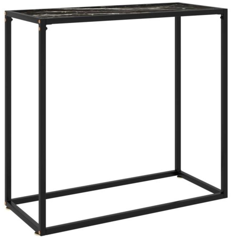 vidaXL Konsolentisch Schwarz 80x35x75 cm Hartglas [322810] Bild 1