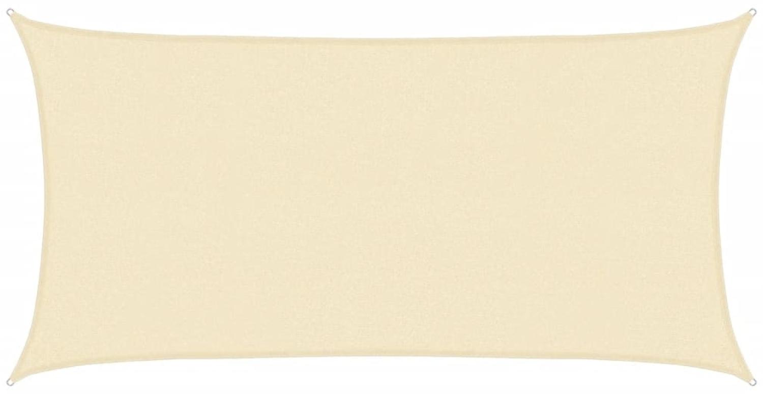 vidaXL Sonnensegel HDPE Rechteckig 2x4 m Creme 42288 Bild 1