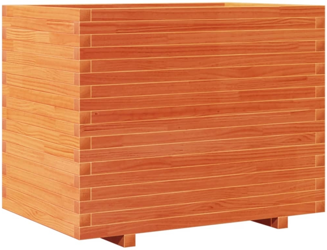 vidaXL Pflanzkübel Wachsbraun 90x60x72 cm Massivholz Kiefer 3282646 Bild 1