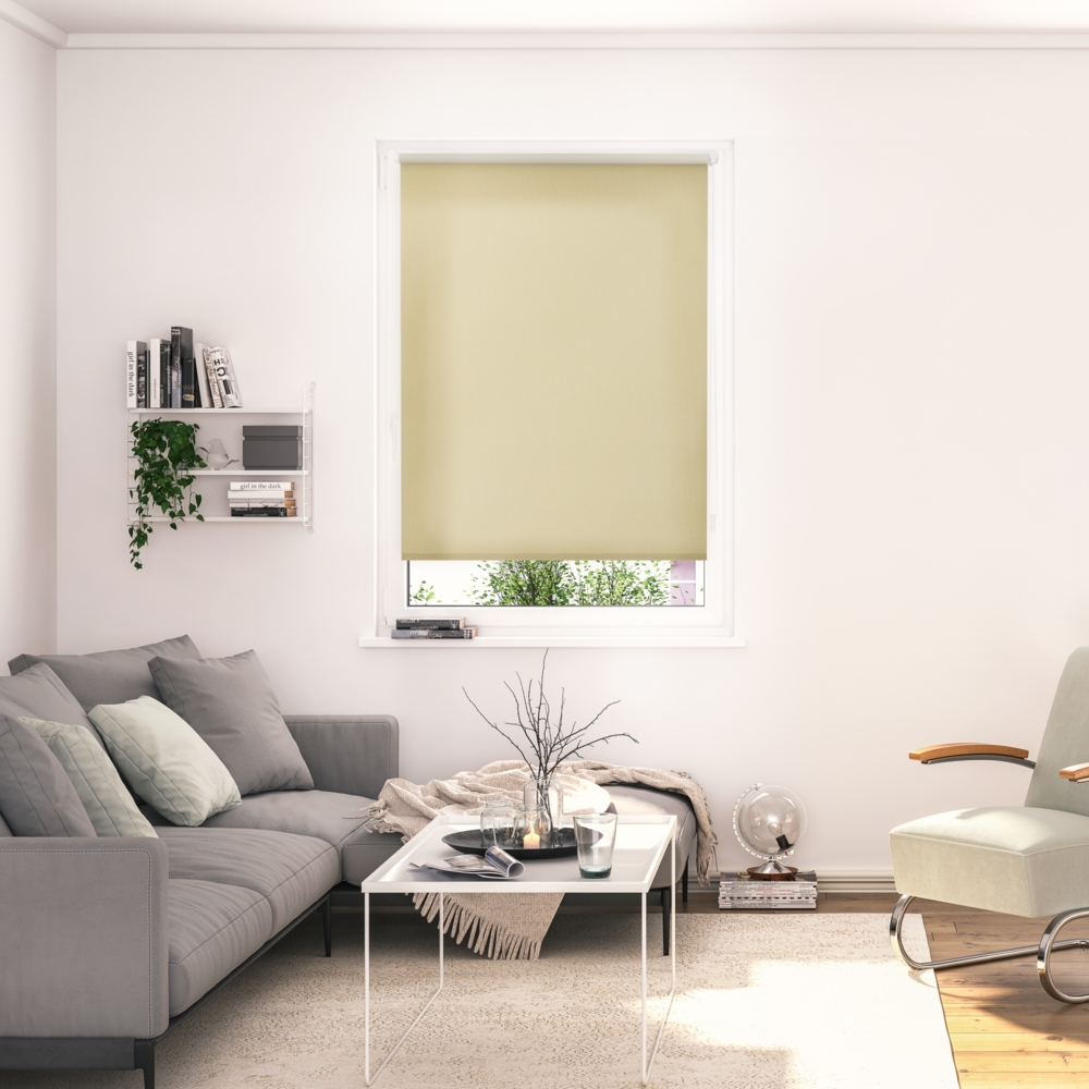 Lichtblick Sonnenschutzsysteme GmbH Thermo-Rollo lichtdurchlässig Madrid 120 cm x 190 cm (BxL) Beige Lichtdurchlässig & Thermofunktion ; ohne Bohren zu Montieren ; OEKO-TEX Standard 100 Bild 1