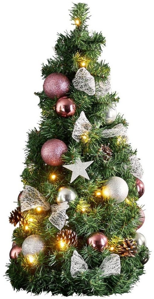 LED Stehleuchte, Weihnachtsbaum, Kugeln Sterne, H 65 cm Bild 1