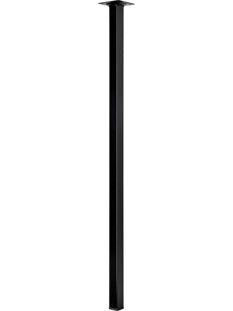 Hettich Tischbein 70 x 2,5 x 2,5 cm Stahl schwarz - 1 Stück Bild 1