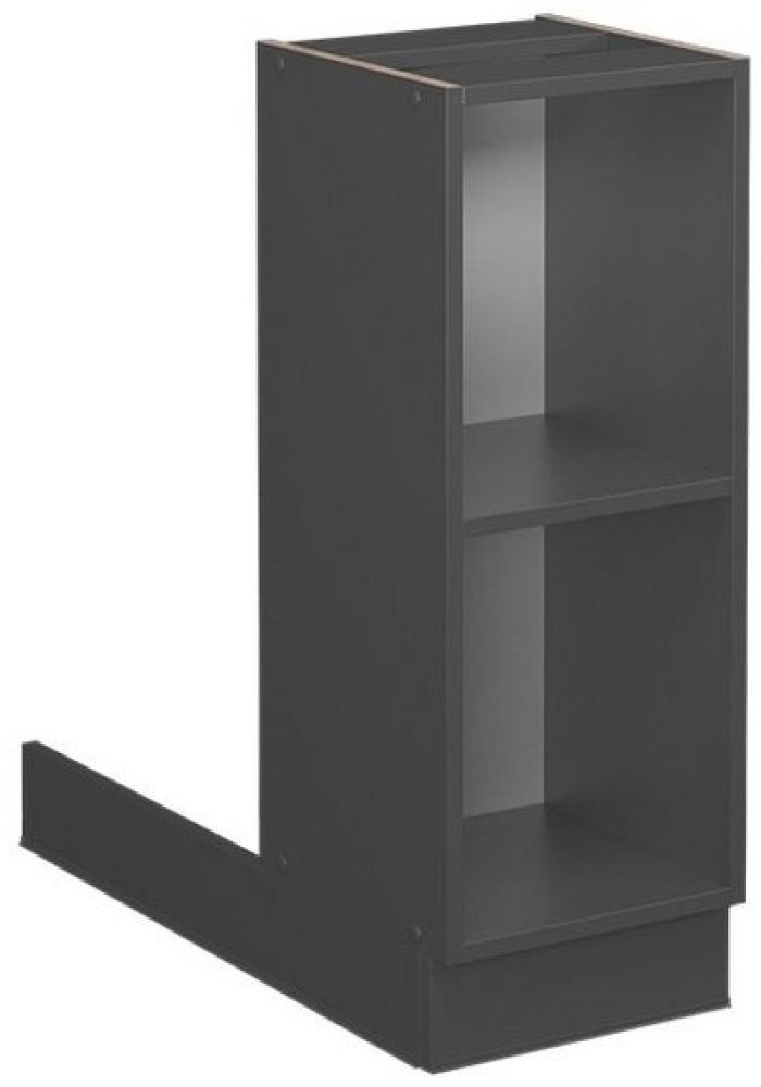 Vicco Küchenschrank Küchenmöbel Fame-Line modern Küche Einbauküche Küchenzeile Blende Unterschrank Hochschrank Hängeschrank (Anthrazit ohne Front, Regalinselunterschrank 30 cm) Bild 1