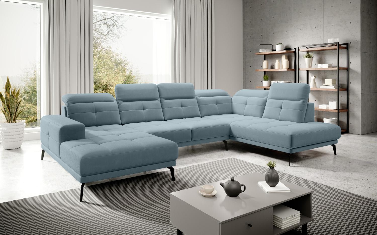 Wohnideebilder Bretan Blau Ecksofas & Eckcouches CO-BRE-RT-100SAV Bild 1