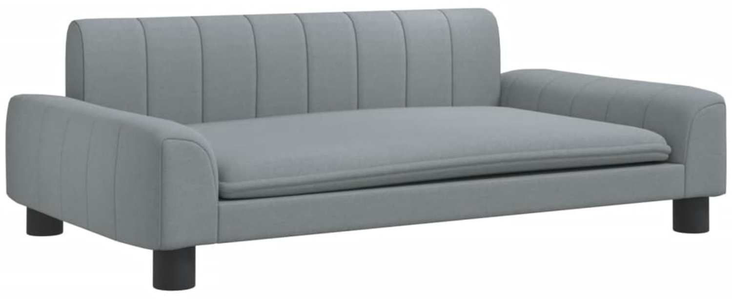 vidaXL Hundebett Hellgrau 90x53x30 cm Stoff Bild 1