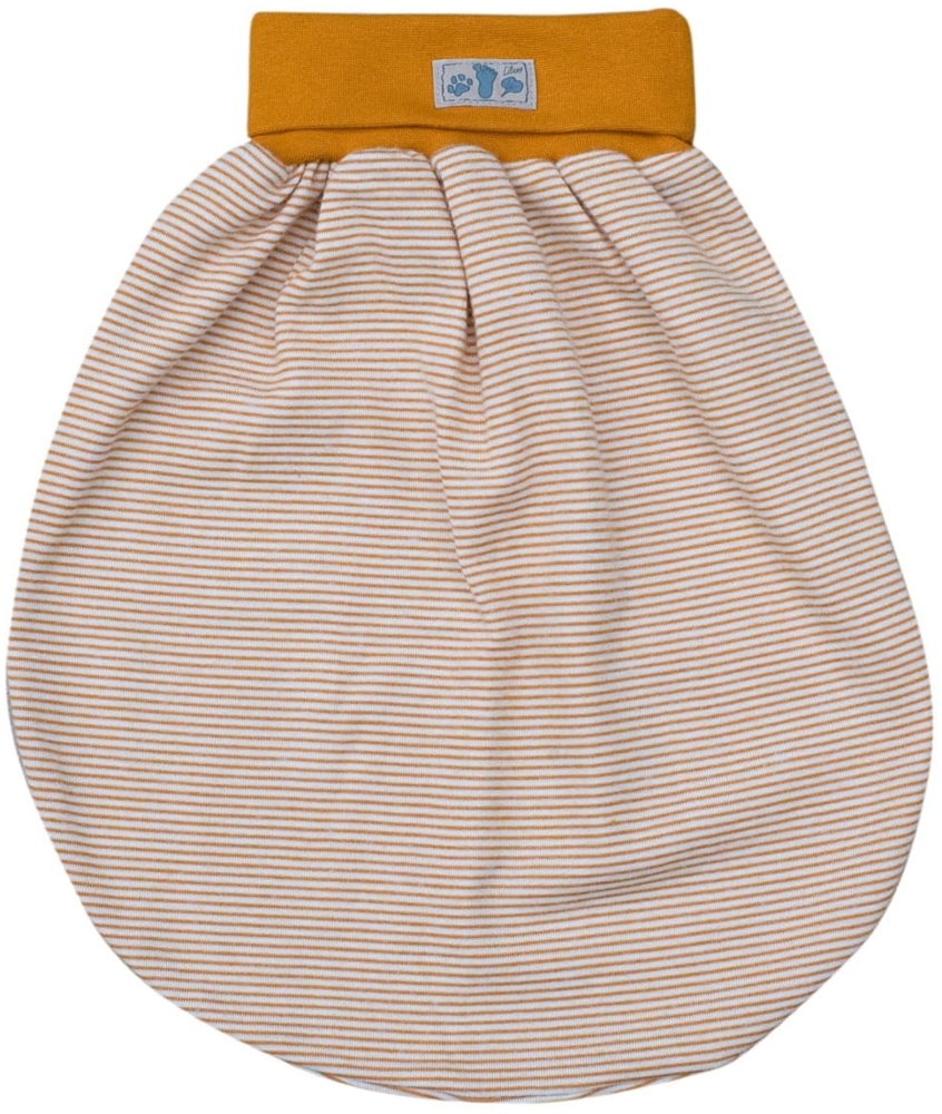 Lilano, Schlafsack/Pucksack mit Nabelbund, Merinowolle (kbT), Seide, 210 g/m² (Curry/Natur) Bild 1
