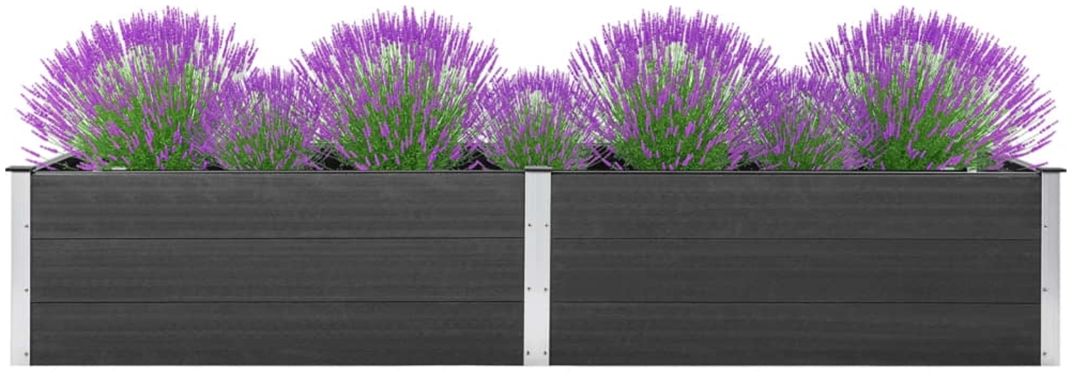 vidaXL Garten-Hochbeet 200x100x54 cm WPC Grau 318097 Bild 1