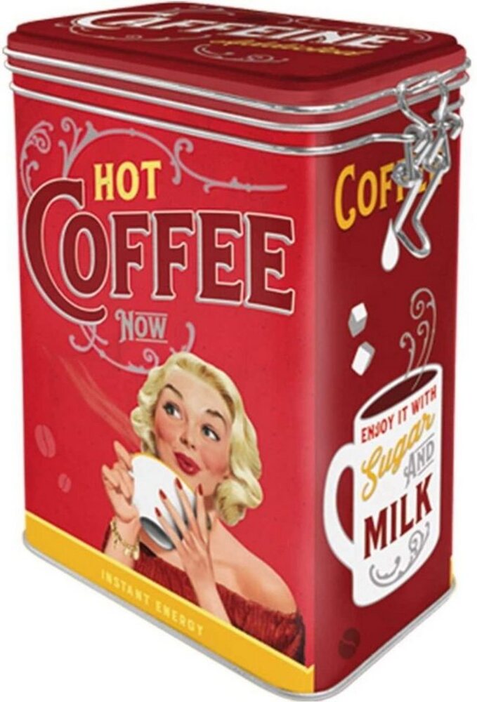 Nostalgic-Art Kaffeedose Aromadose - Say it 50's - Hot Coffee Now Bild 1