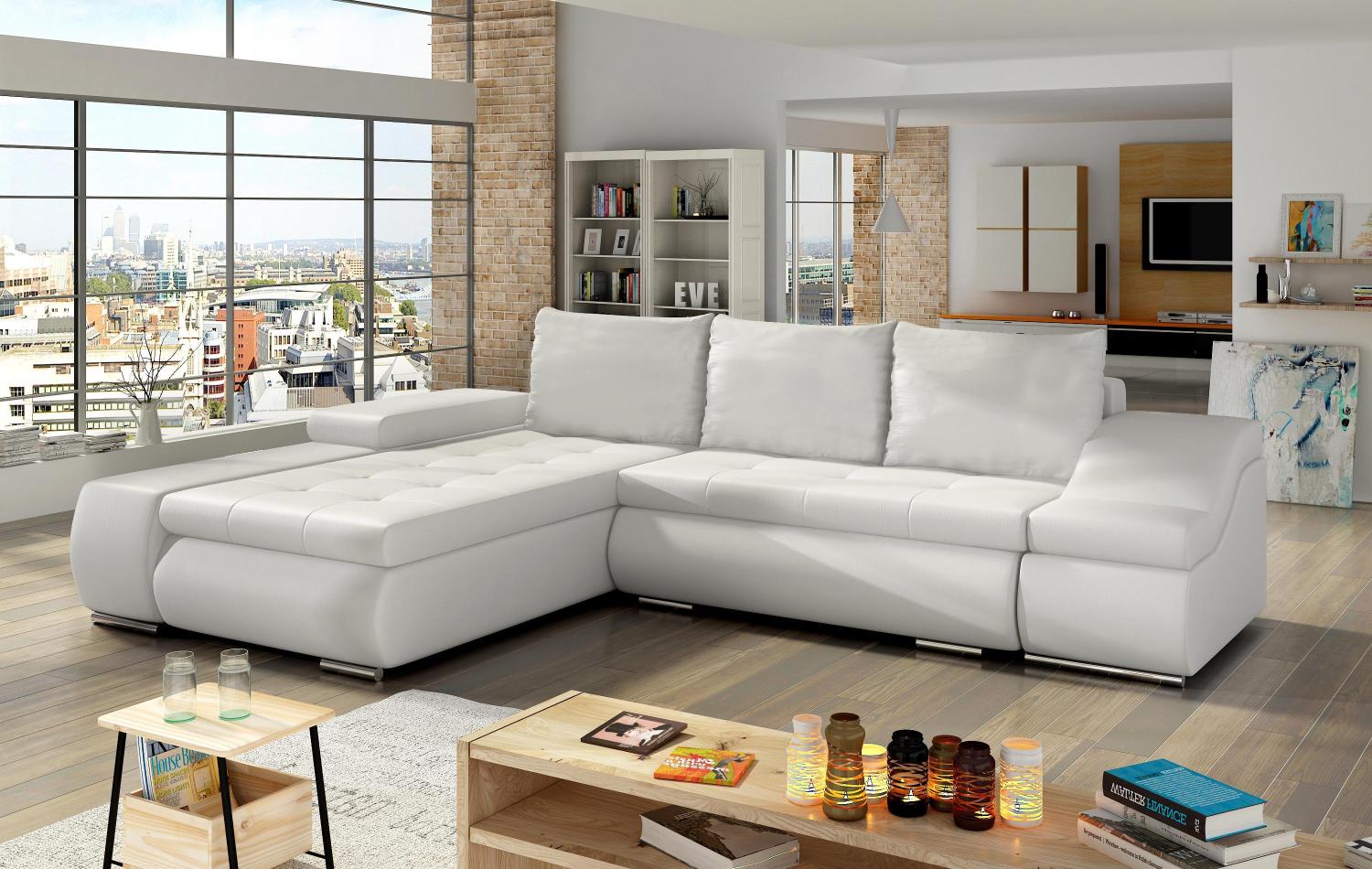 Wohnideebilder Ontario Weiss Ecksofas & Eckcouches Ot10 Bild 1