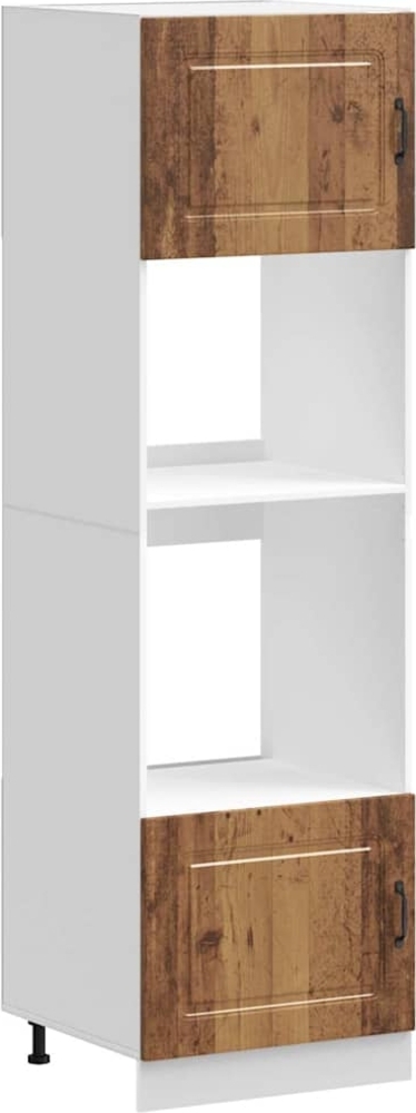 vidaXL Herdumbauschränke 2 Stk. Kalmar Altholz-Optik Holzwerkstoff 3315039 Bild 1