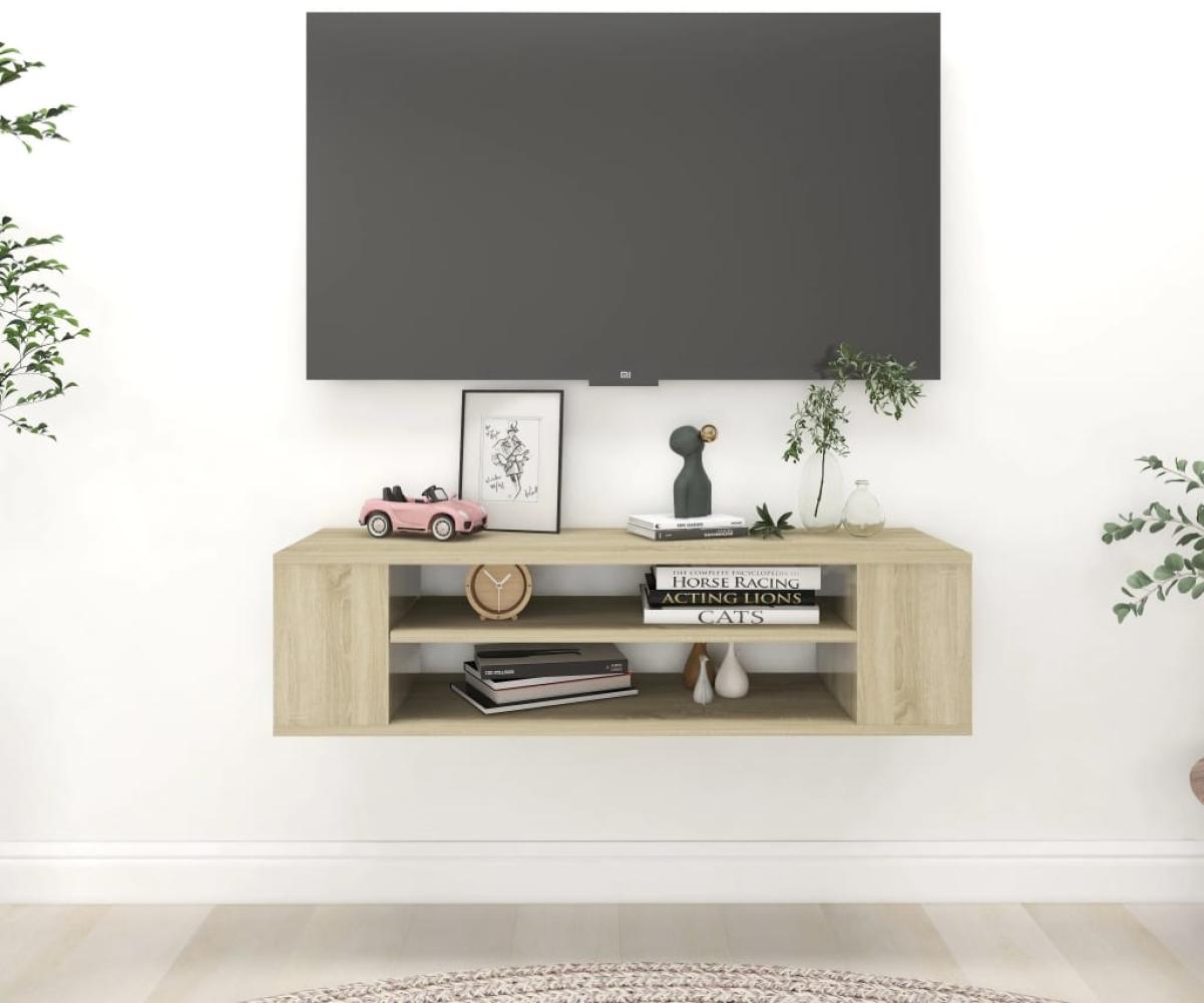 vidaXL TV-Hängeschrank Sonoma-Eiche 100x30x26,5 cm Holzwerkstoff 806232 Bild 1