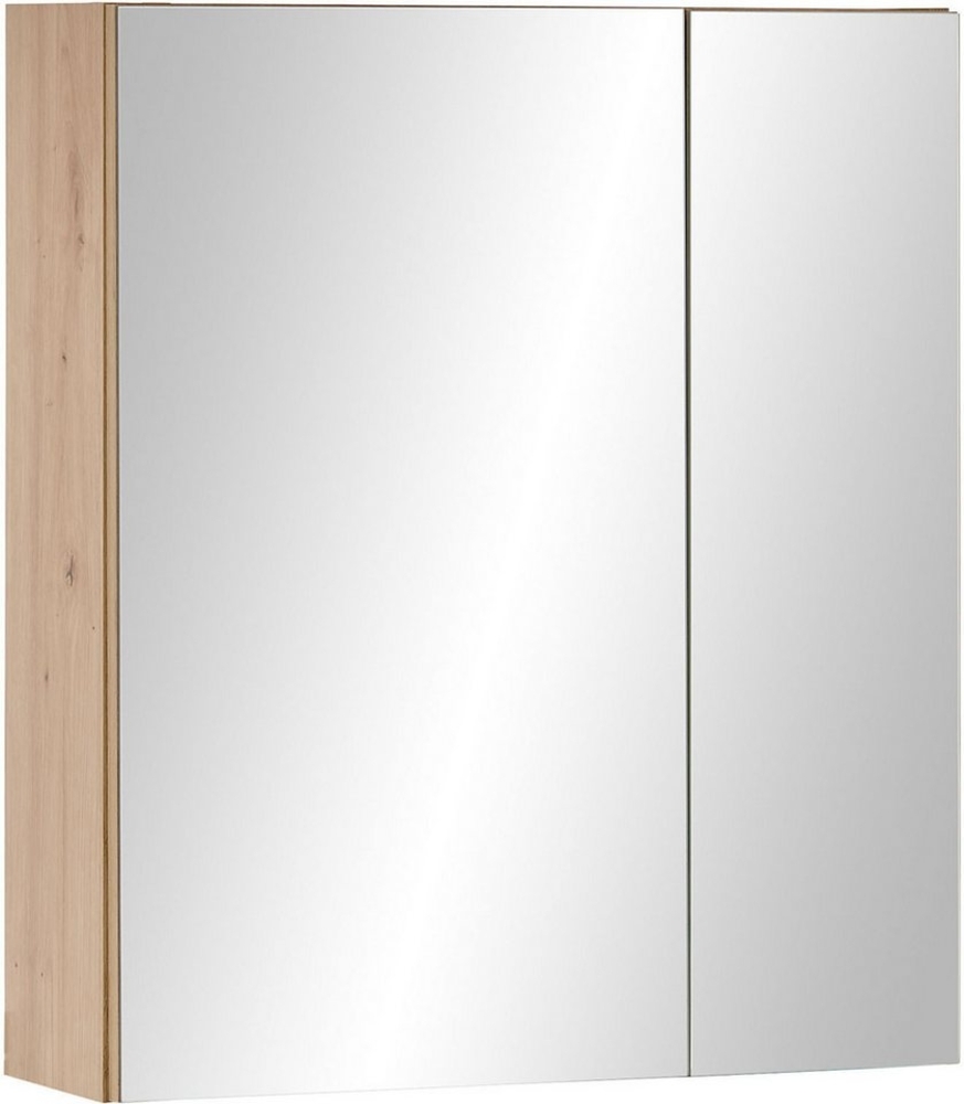AUSTIN Spiegelschrank Bad in Artisan Eiche Optik FSC-zertifiziert - Badezimmerspiegel Schrank mit viel Stauraum - 60 x 70 x 20 cm (B/H/T) Bild 1