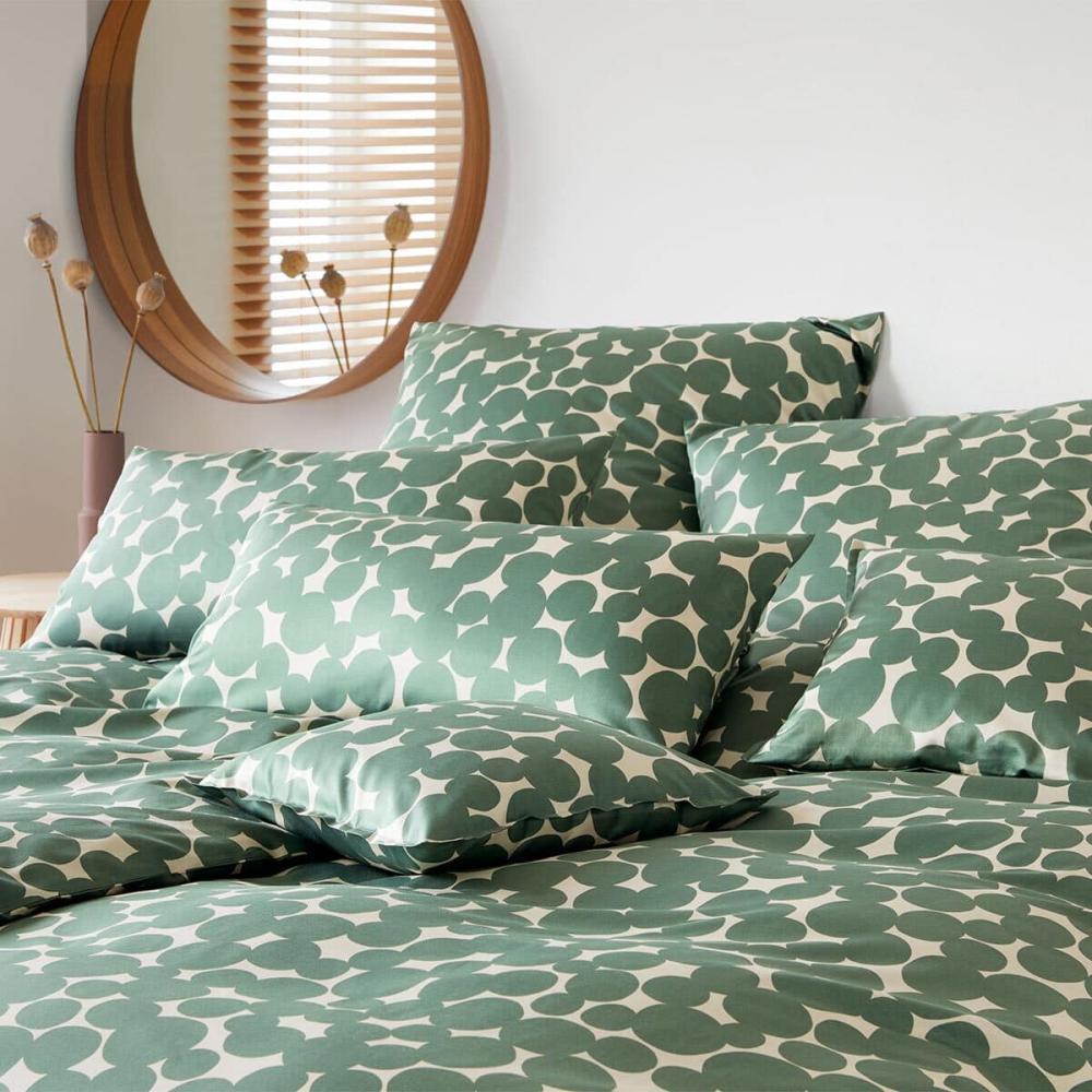 elegante Mako-Satin Bettwäsche Pebbles field | 135x200 cm + 80x80 cm Bild 1