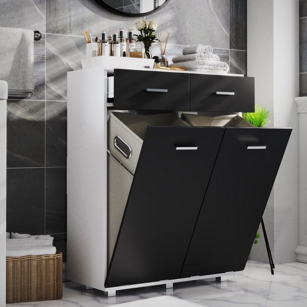 VCM Hochschrank Wäscheschrank Wäschetruhe Wäschebox Zalo L (1-St) Bild 1