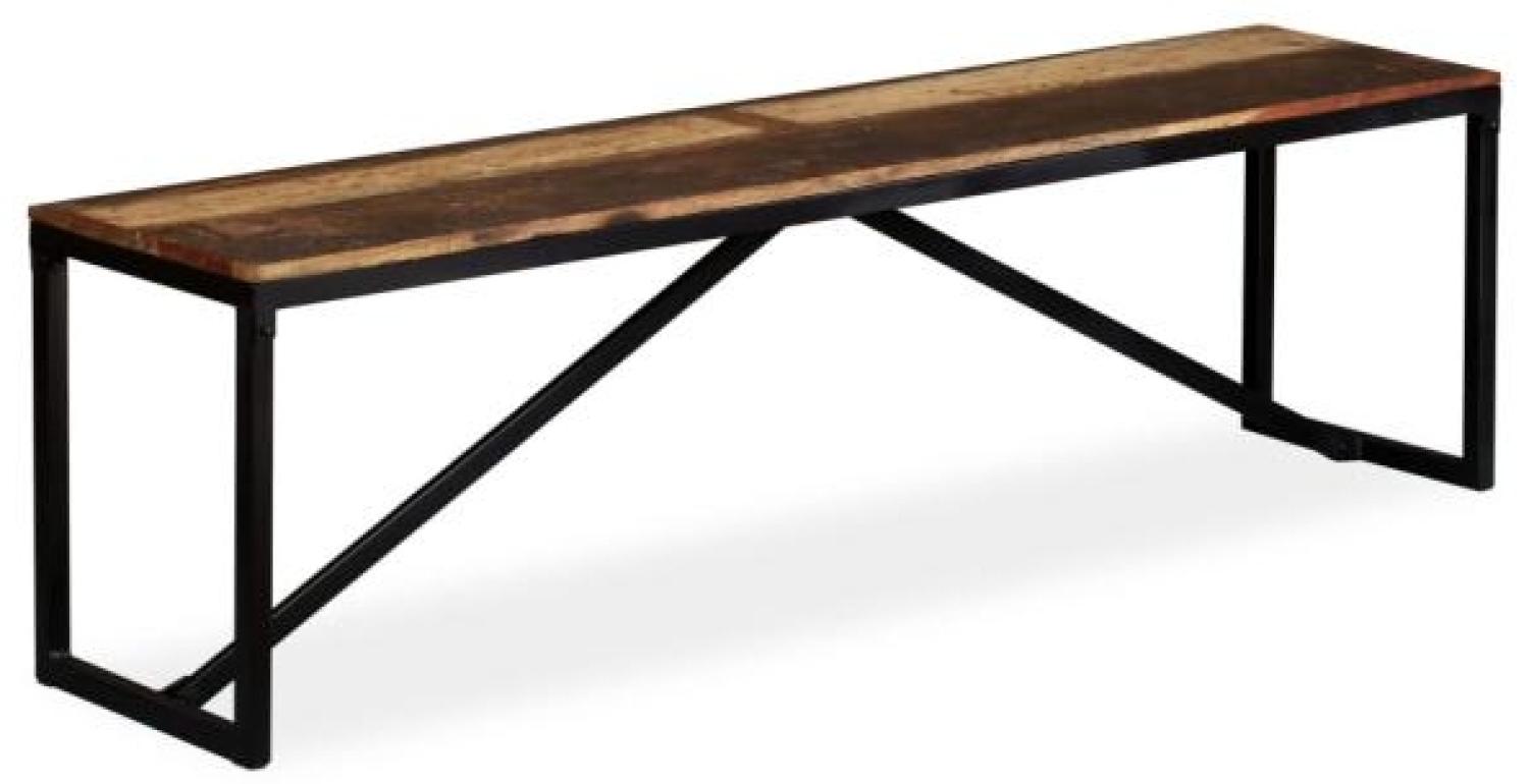 vidaXL Sitzbank Altholz Massiv 160 x 35 x 45 cm Bild 1