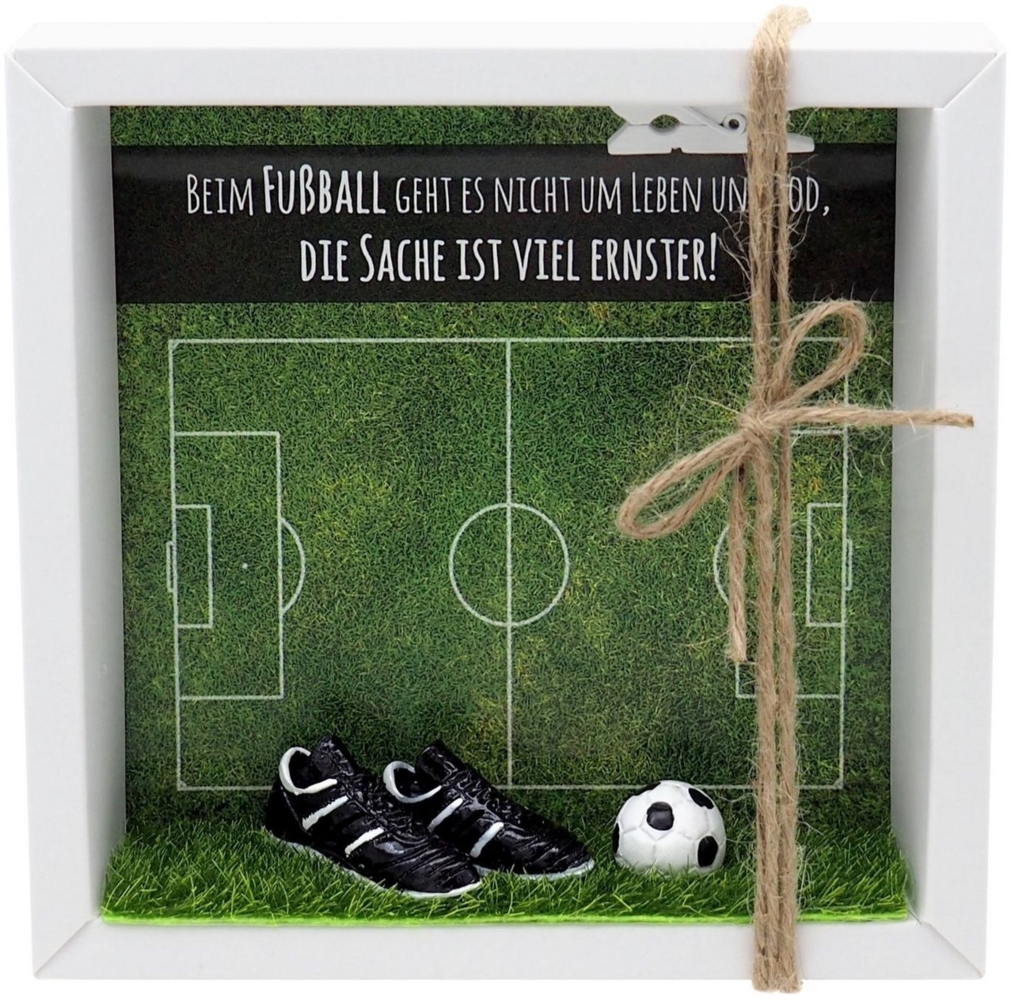 ZauberDeko Geschenkbox Geldgeschenk Geldverpackung Gutschein Fußball Mann Sport Weihnachten Bild 1