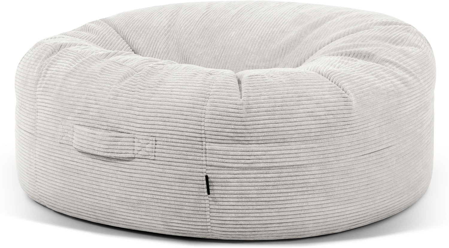 Sitzsack ‘Roll 135‘, Bezugstoff - Waves, 100% Polyester, Snow, 50x135x135 cm. Bild 1