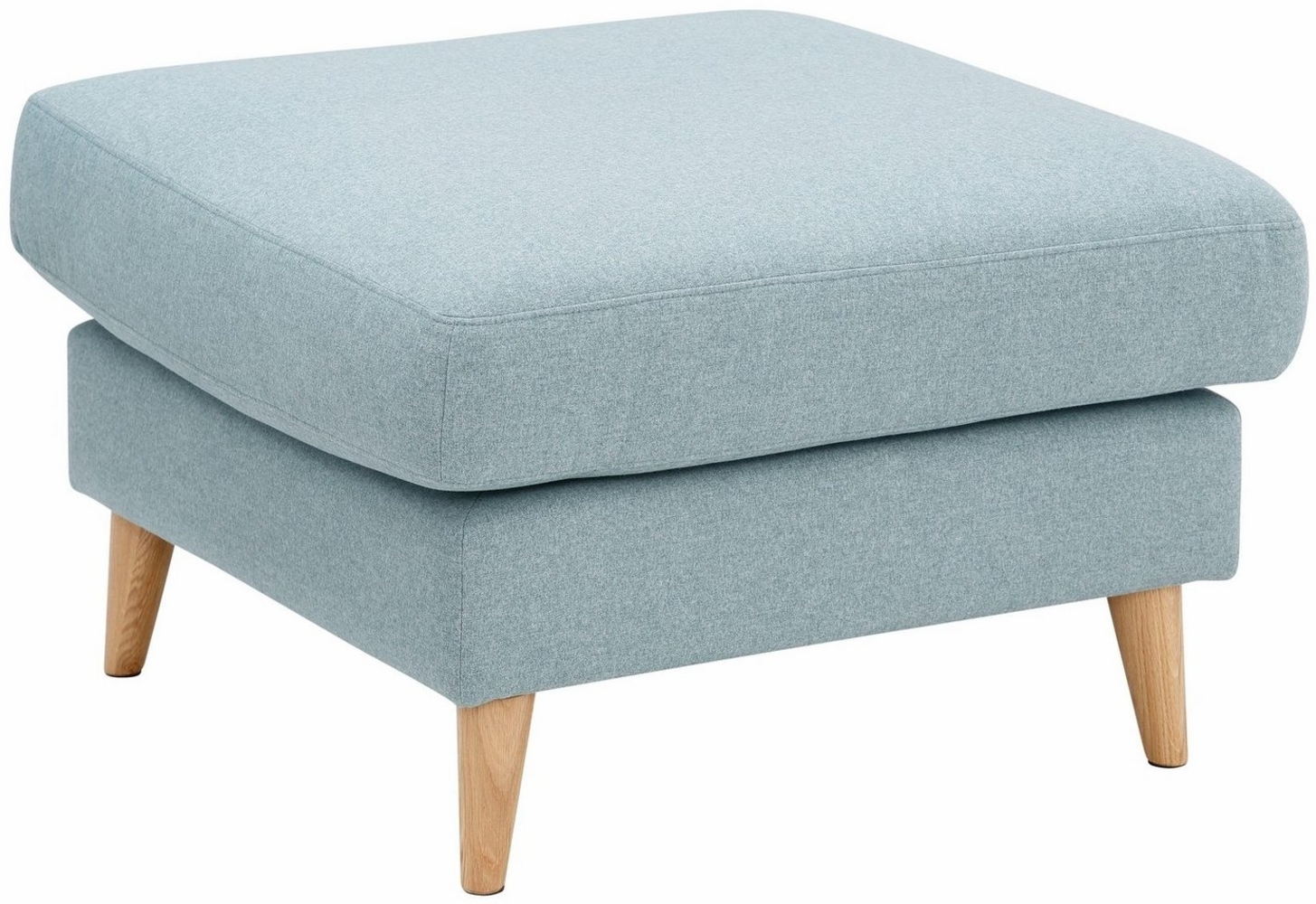 Home affaire Polsterhocker MARSEILLE, Massivholzbeine Eiche, Landhausstil, Wellenunterfederung Bild 1