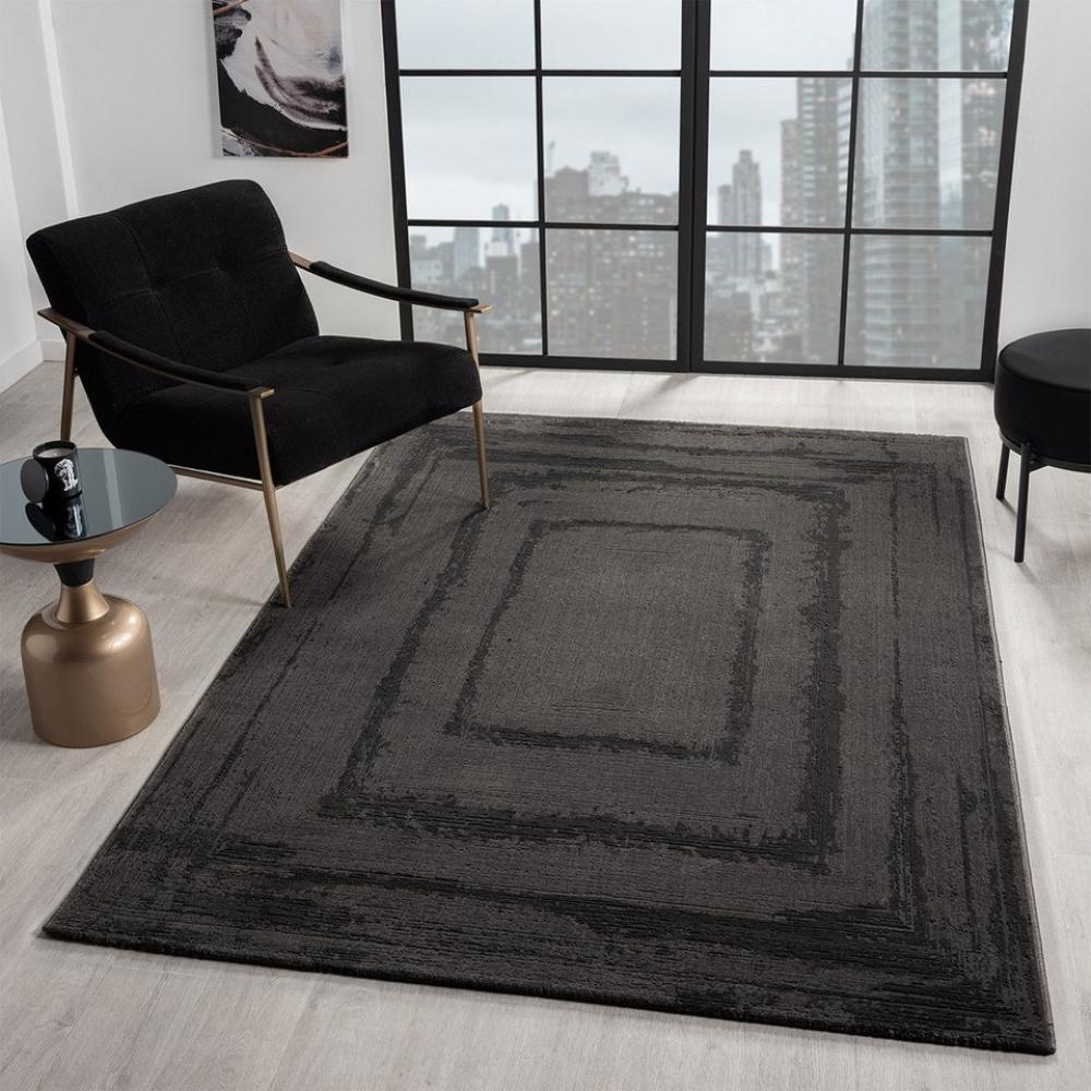 Vimoda Frisé-Teppich neues Design moderne Teppich Wohnzimmer, Rechteckig, Höhe: 11 mm, 3D effekt, Einfarbig, hoch&tief Bordüre, modern Läufer Bild 1