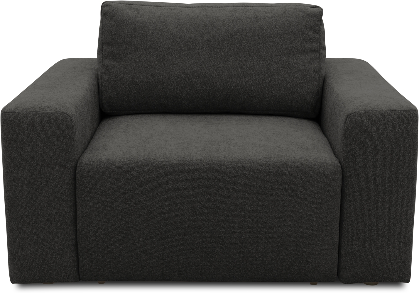 DOMO. collection Sessel 700 029, Polstersessel mit Schlaffunktion und Federkernpolsterung, loses Rückenkissen, Schlafsessel, Armsessel 130 x 116 x 85 cm (BxTxH), grau Bild 1