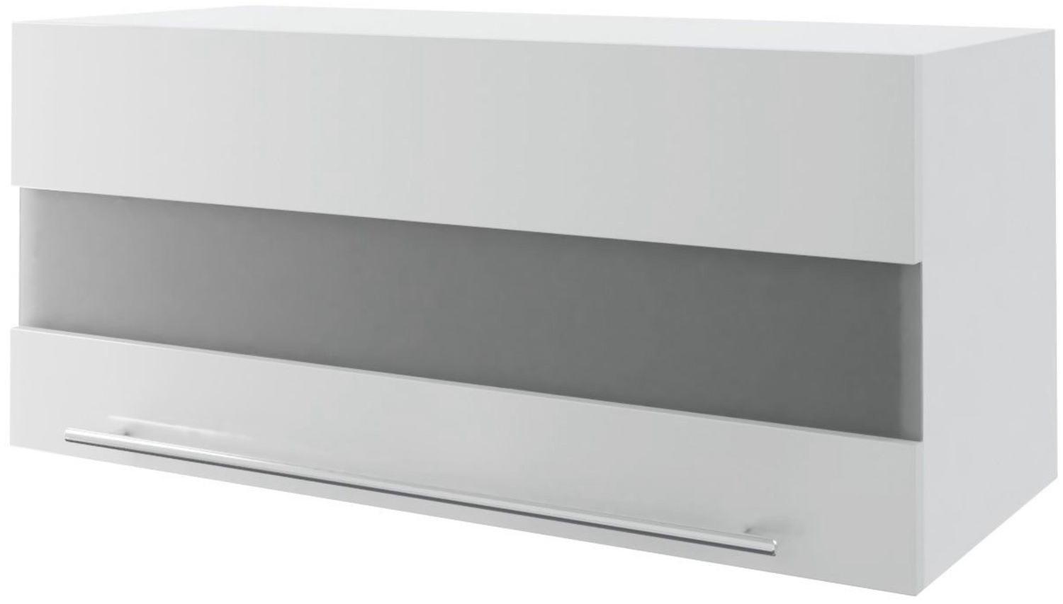 Küchenklapphängeschrank ESSEN 80x36cm Glaseinsatz Farbe wählbar (ES-W4BS/80/LAM) Bild 1