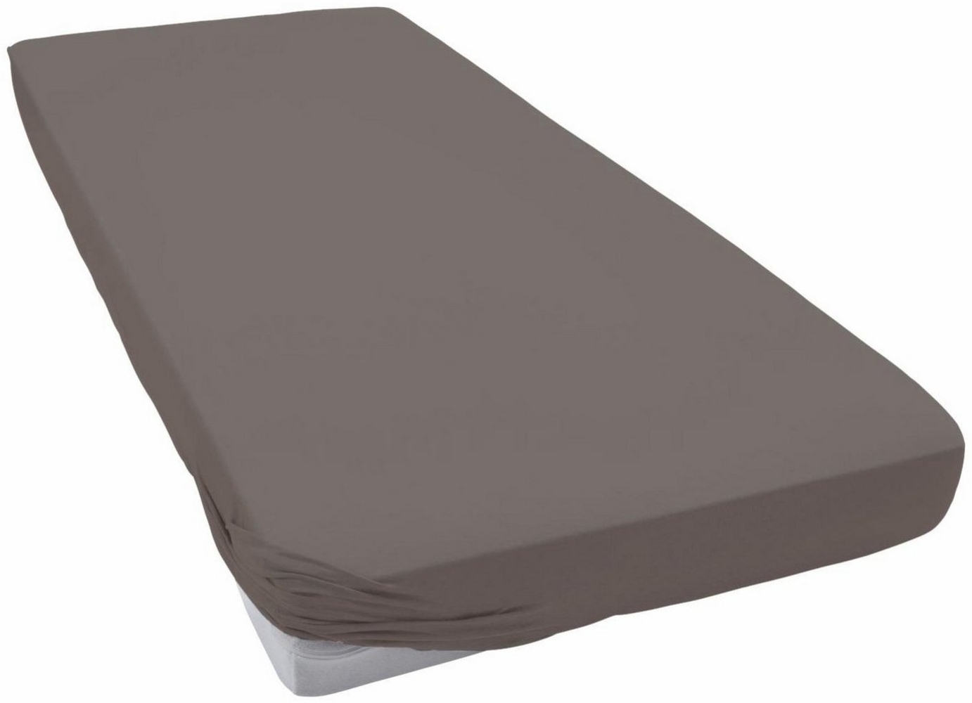 ESTELLA Spannbetttuch Zwirnjersey | Graphit | 200x200 cm | passend für Matratzen 180-200 cm (Breite) x 200-220 cm (Länge) | trocknerfest und bügelfrei | 97% Baumwolle 3% Elastan Bild 1