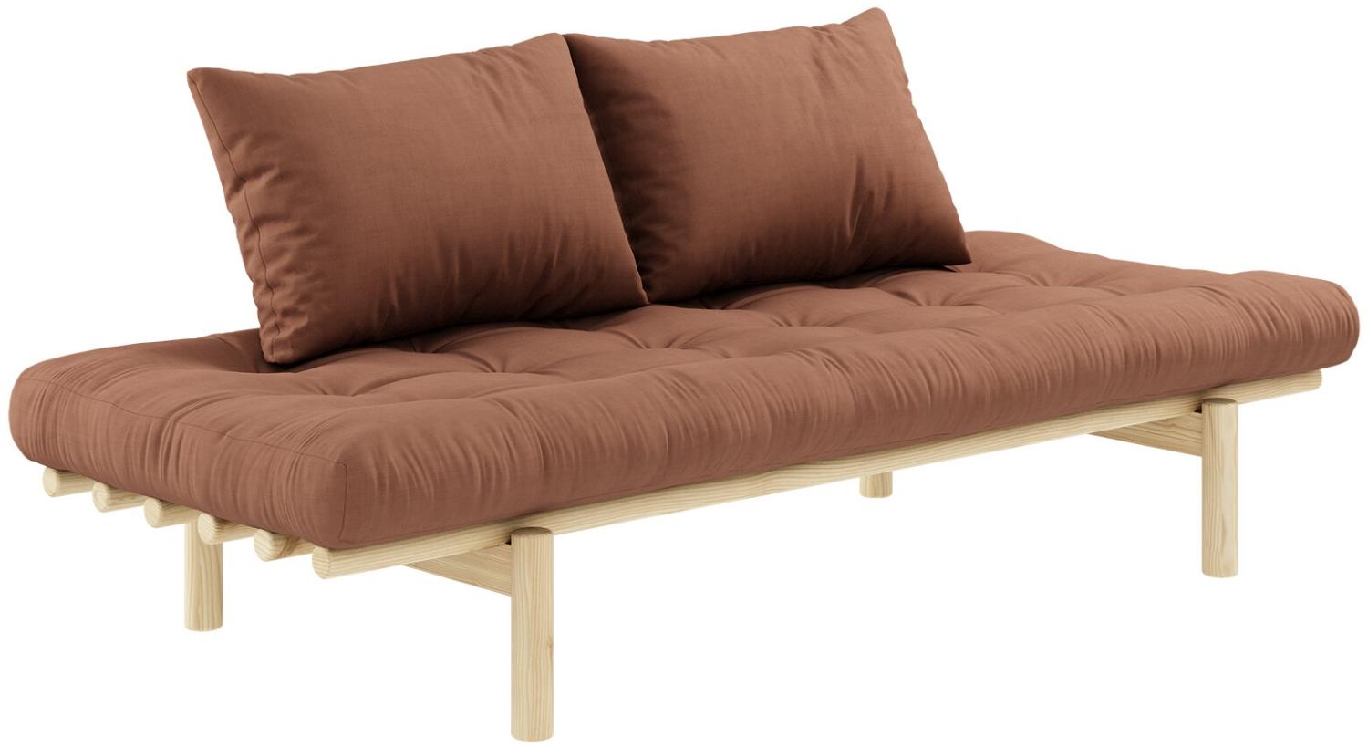 Karup Design Futonsofa PACE Gestell Natur, Matratze Clay Brown Bild 1