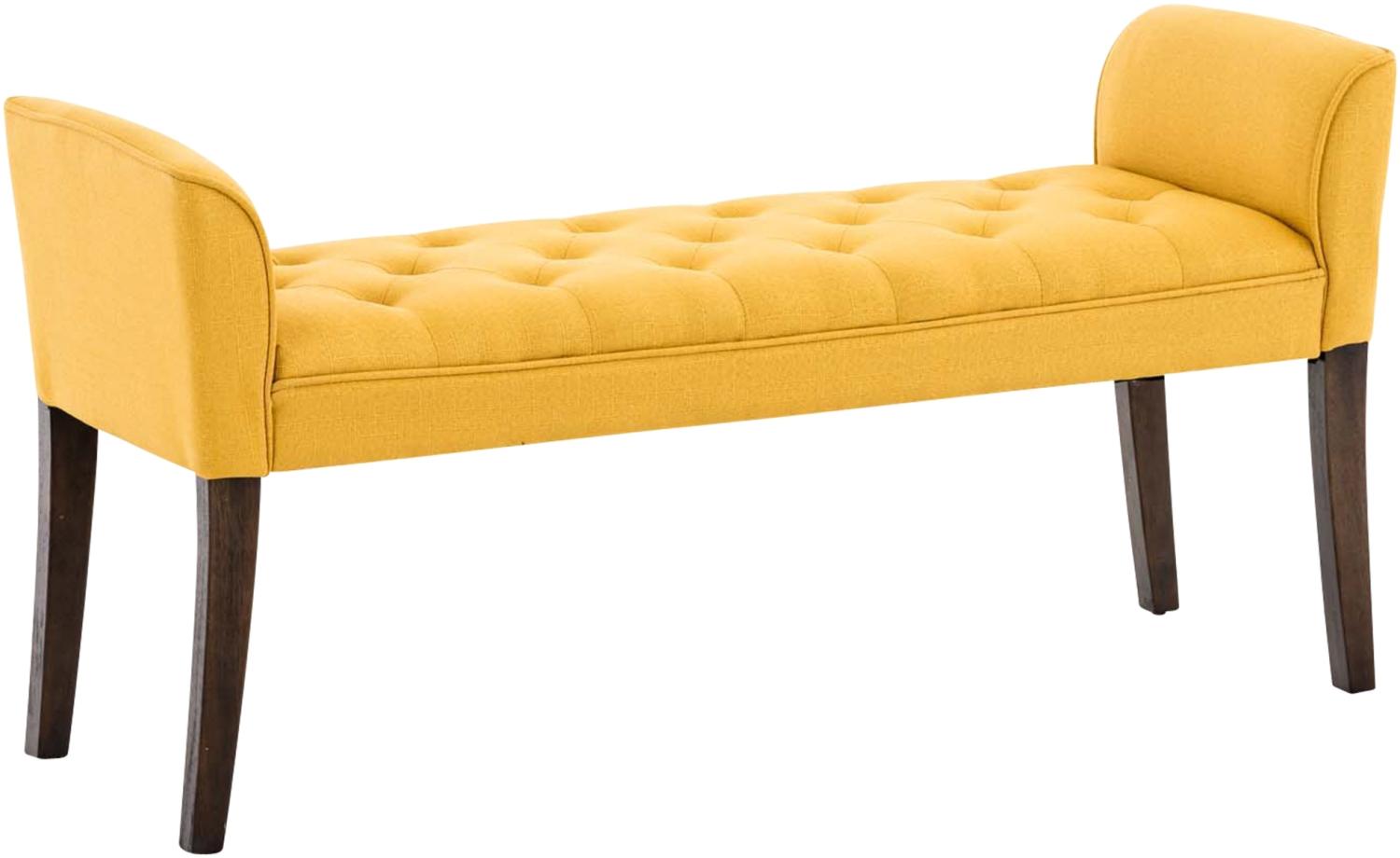 CLP Chaiselongue Cleopatra Gestell aus Kautschukholz,gelb antik-dunkel Bild 1