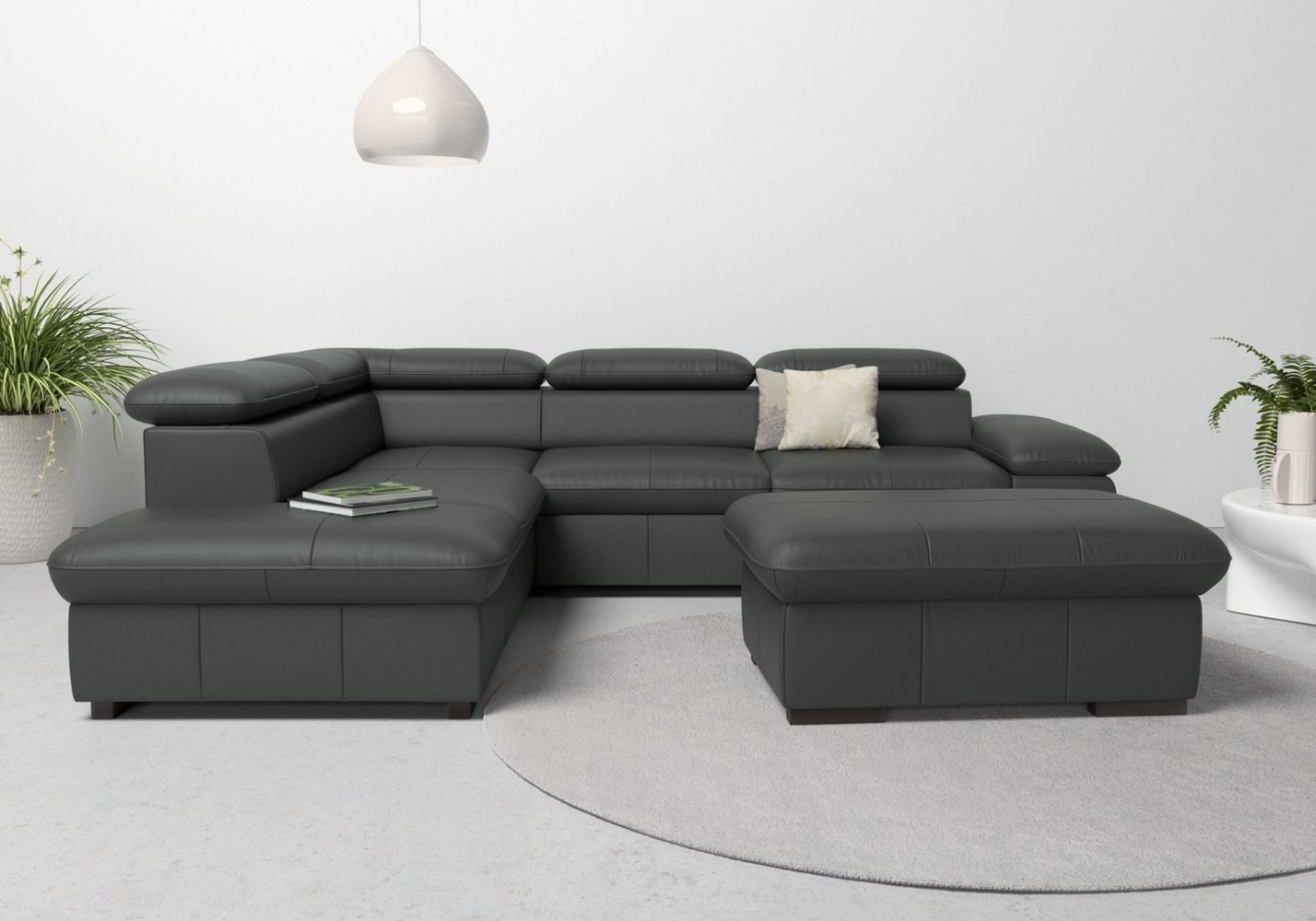 Home affaire Ecksofa Alberto L-Form, mit Kopfteilverstellung, wahlweise mit Bettfunktion Bild 1