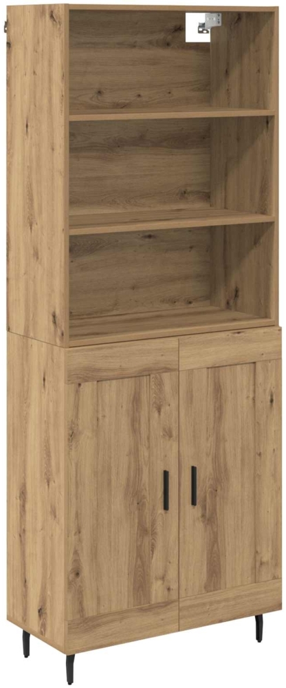 vidaXL Highboard Artisan-Eiche 69,5 x 34 x 180 cm 3416005 Bild 1