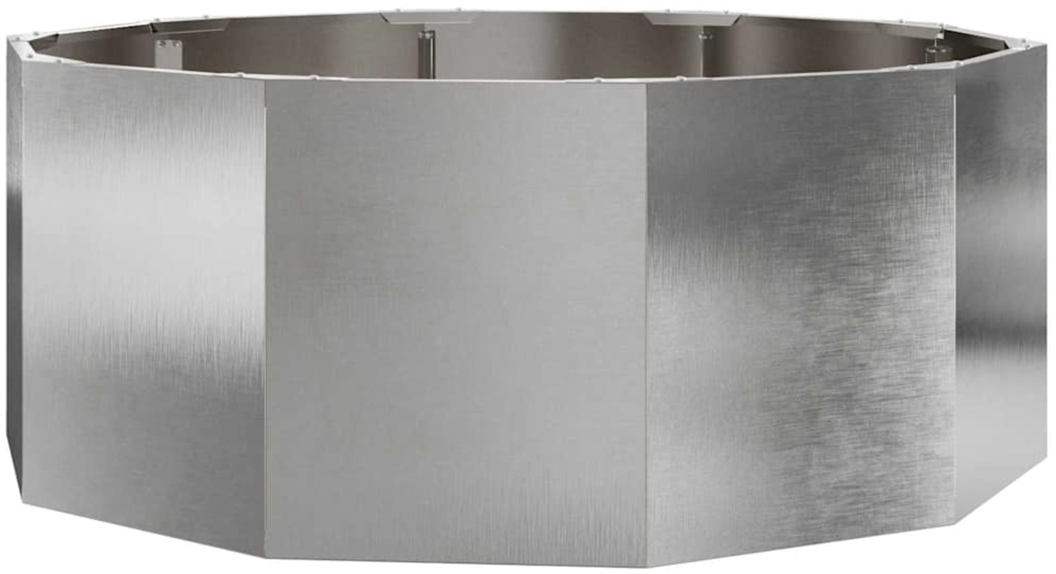vidaXL Pflanzkübel Silber 90 x 90 x 35 cm Edelstahl 883735 Bild 1