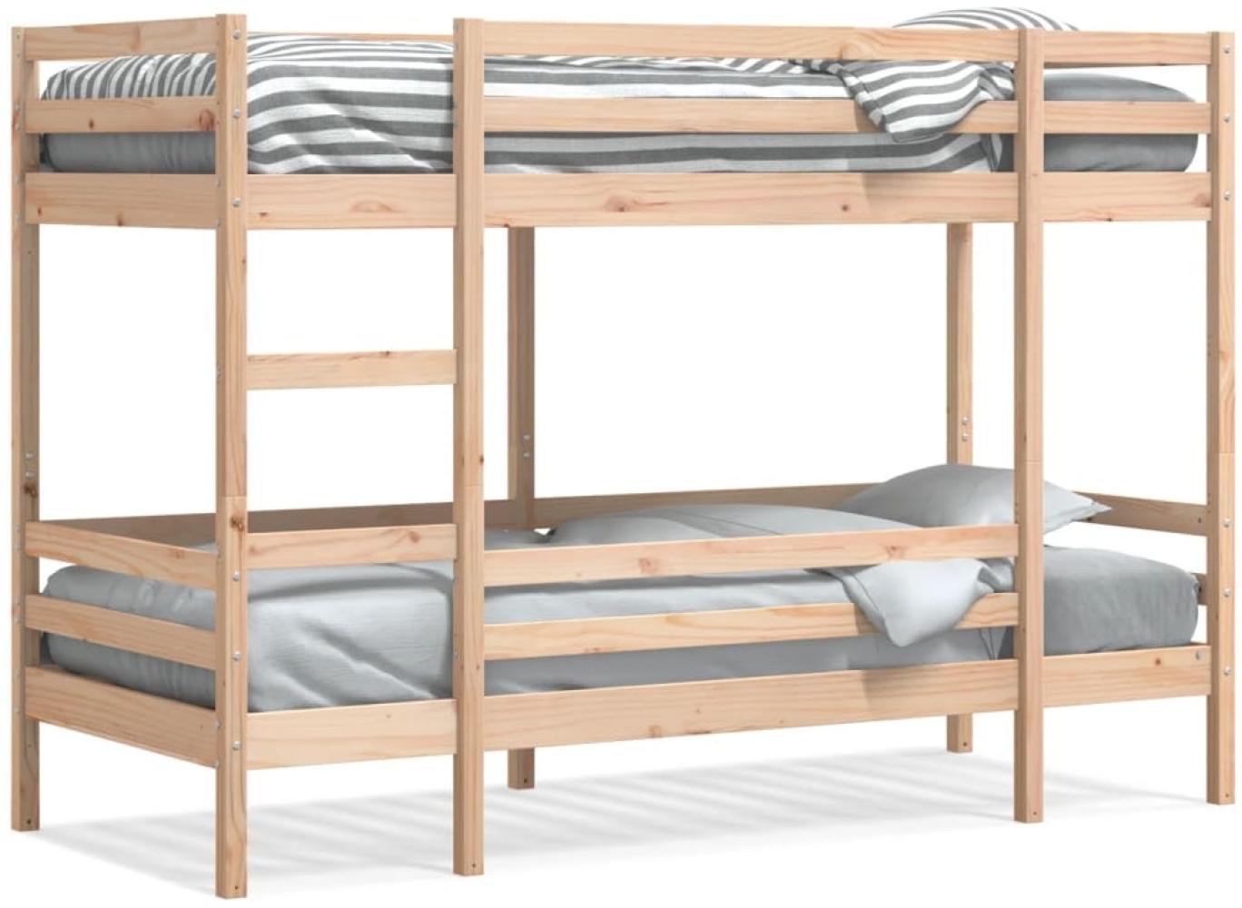 vidaXL Etagenbett 75x190 cm Massivholz Kiefer 3284224 Bild 1