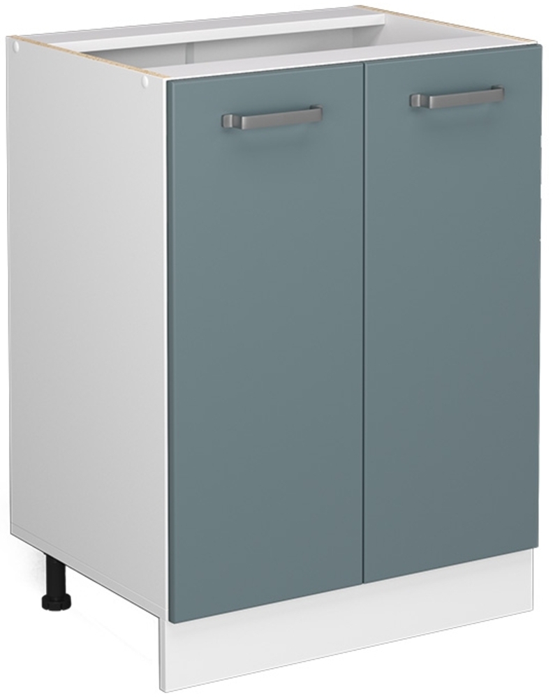 Unterschrank R-Line Blau-Grau 60 cm mit Türen, ohne Arbeitsplatte Vicco Bild 1