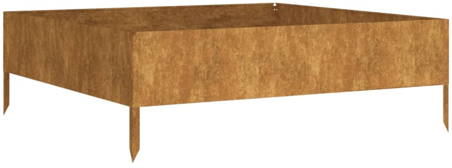 vidaXL Hochbeet 100x100x33,5 cm Cortenstahl 824515 Bild 1