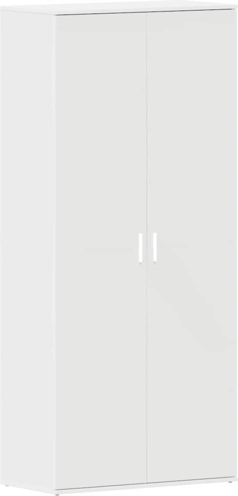 vidaXL Schuhschrank mit Tür Weiß 80 x 39 x 180 cm Holzwerkstoff 3333866 Bild 1