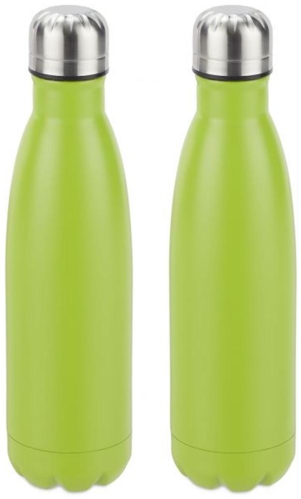 2 x Trinkflasche Edelstahl grün 10028150 Bild 1